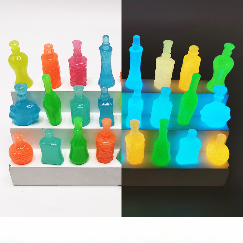 Botella de vino de simulación luminosa mini tridimensional de 100 piezas al por mayor